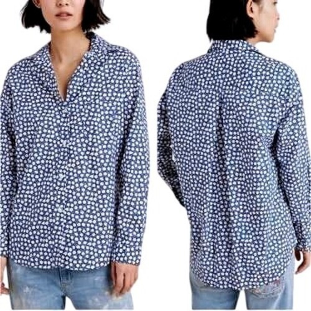 Grayson‎ The Hero Navy Floral Button Up Shirt S